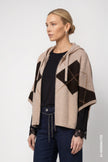 Strickjacke - Karomuster