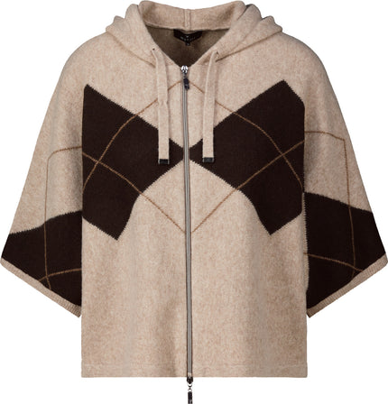 Strickjacke - Karomuster
