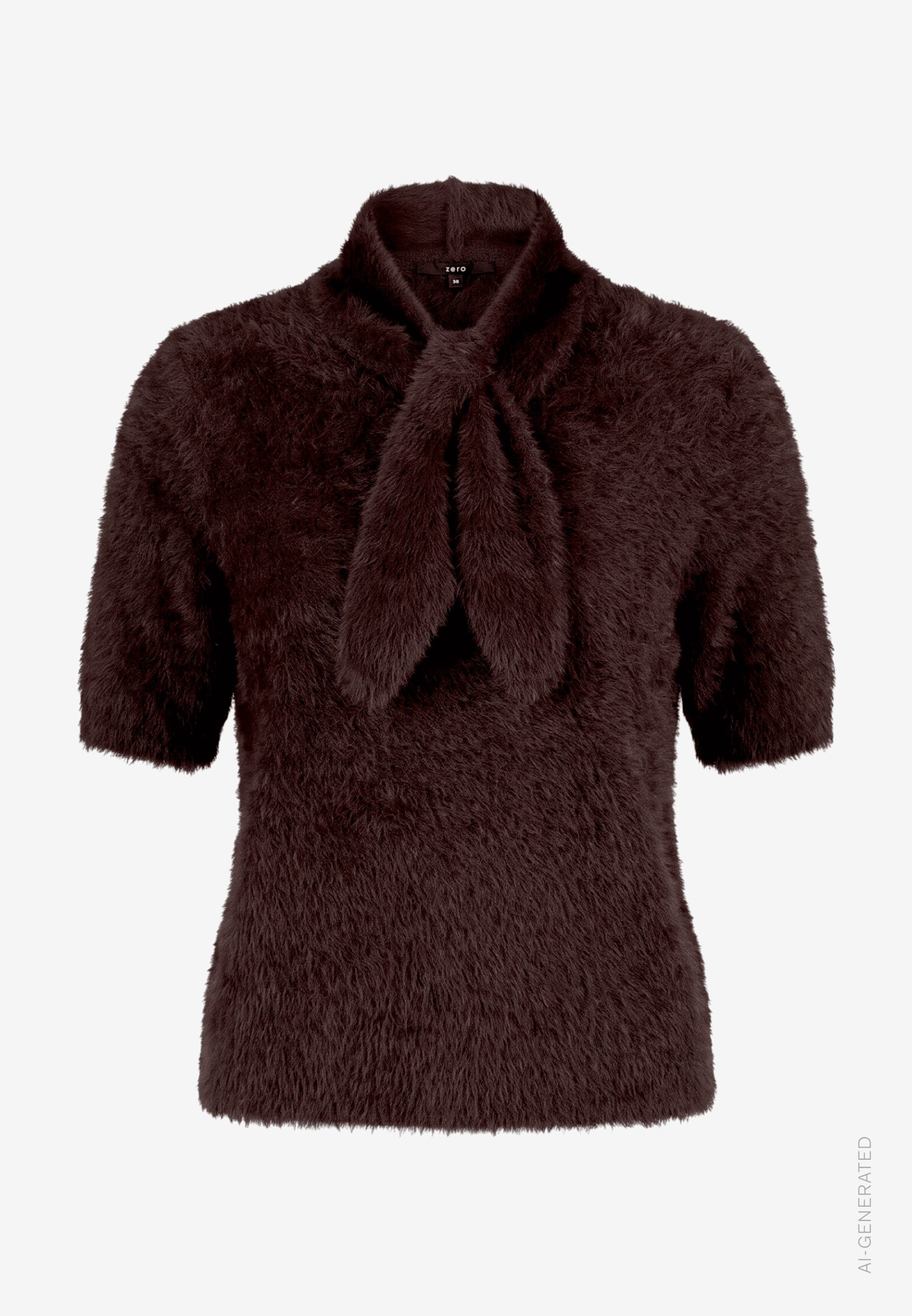 Pullover -Kurzarm - Schal