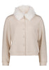 Sweatjacke - Fake Fur Kragen
