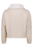 Sweatjacke - Fake Fur Kragen