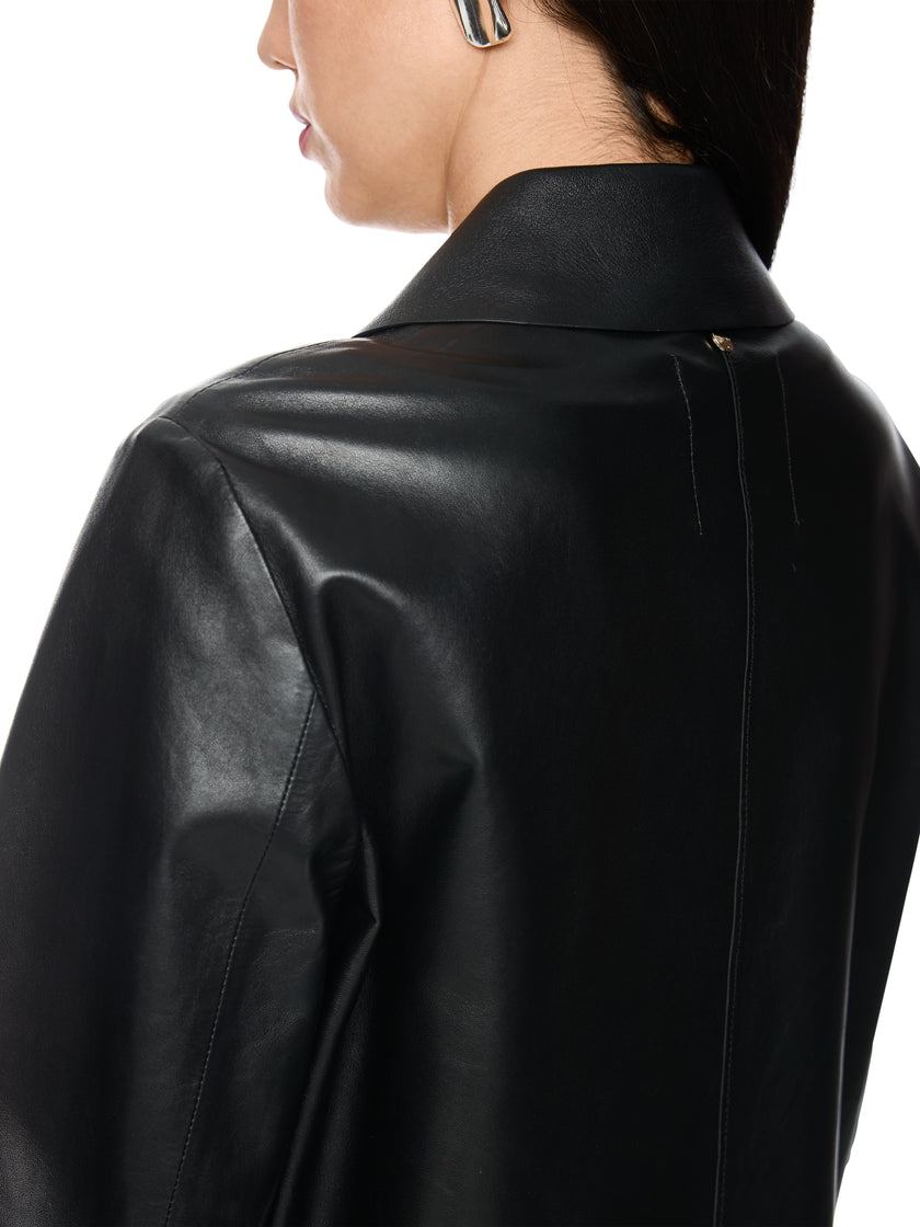 Lederjacke - Cropped