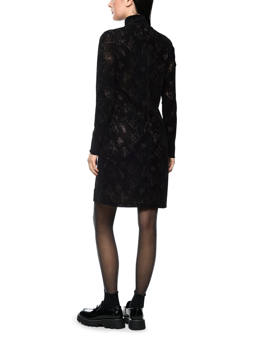 ONLINE EXKLUSIV - Midi-Kleid - Katzen-Print