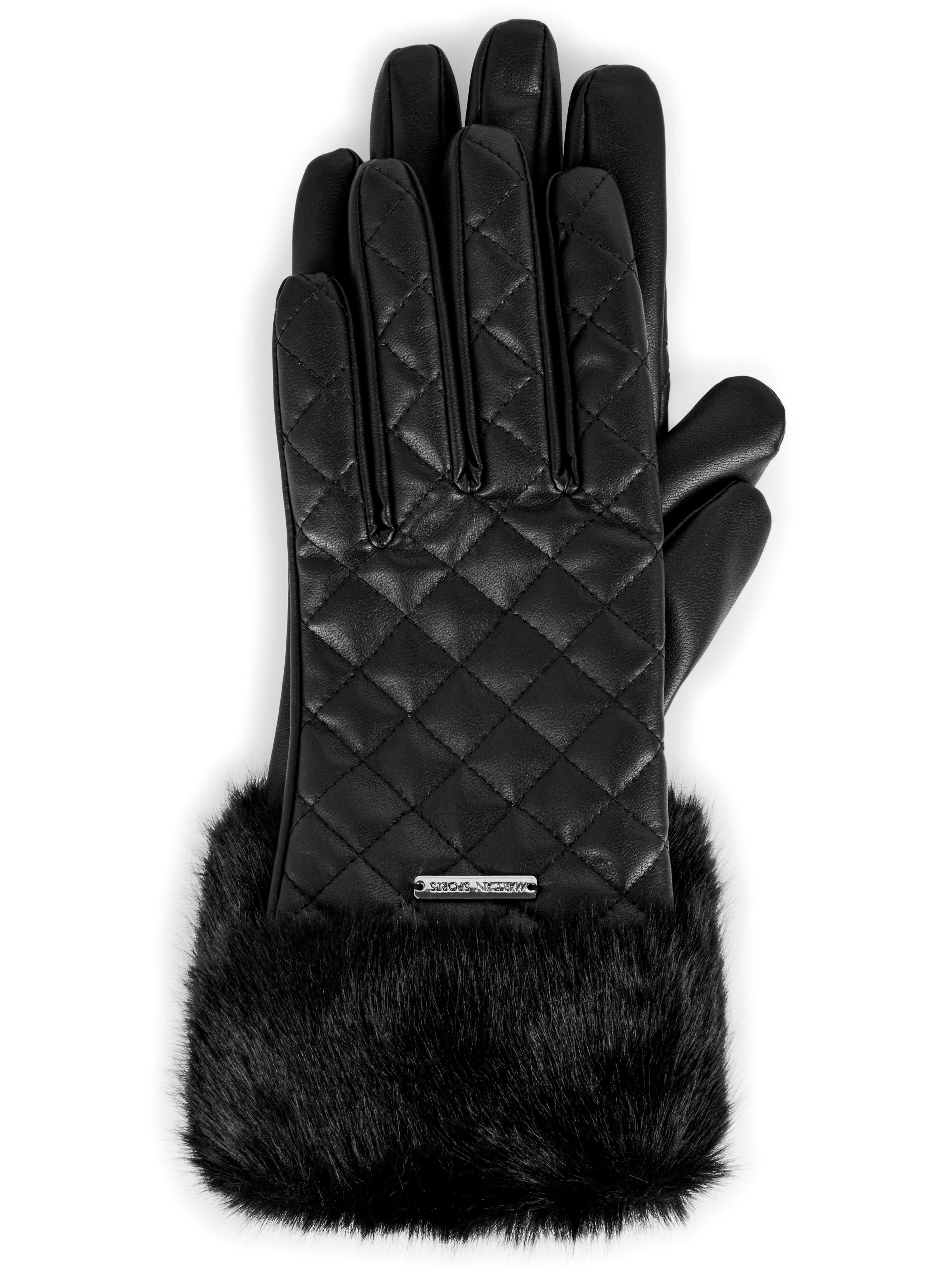Kunstleder Handschuhe - Fake Fur