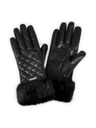 Kunstleder Handschuhe - Fake Fur
