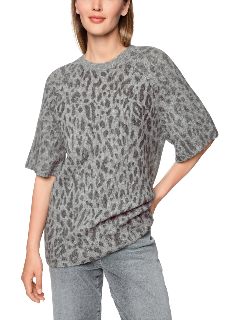 Langer Pullover - Animalprint