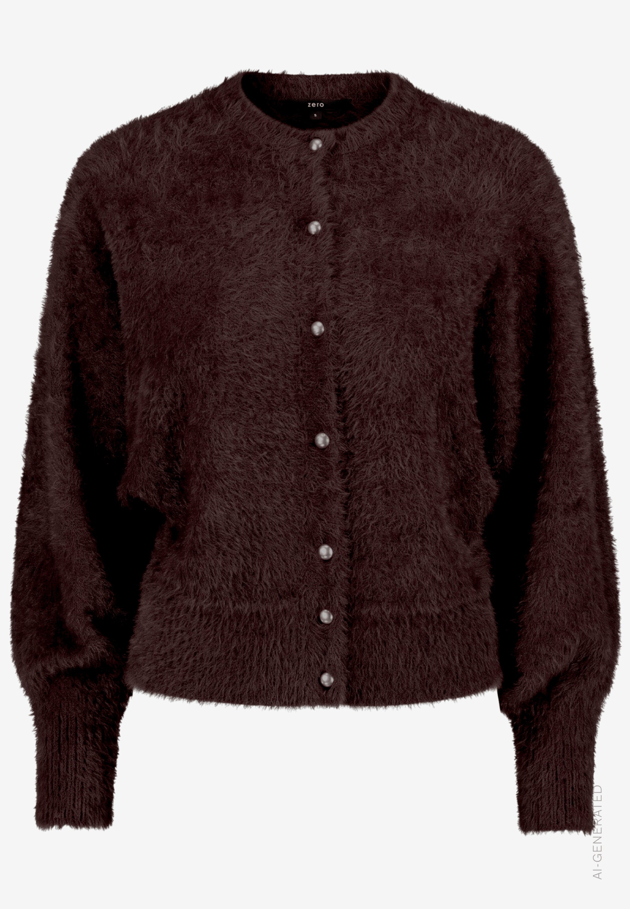 Strickjacke - Flauschoptik