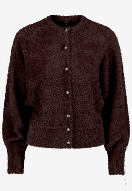 Strickjacke - Flauschoptik