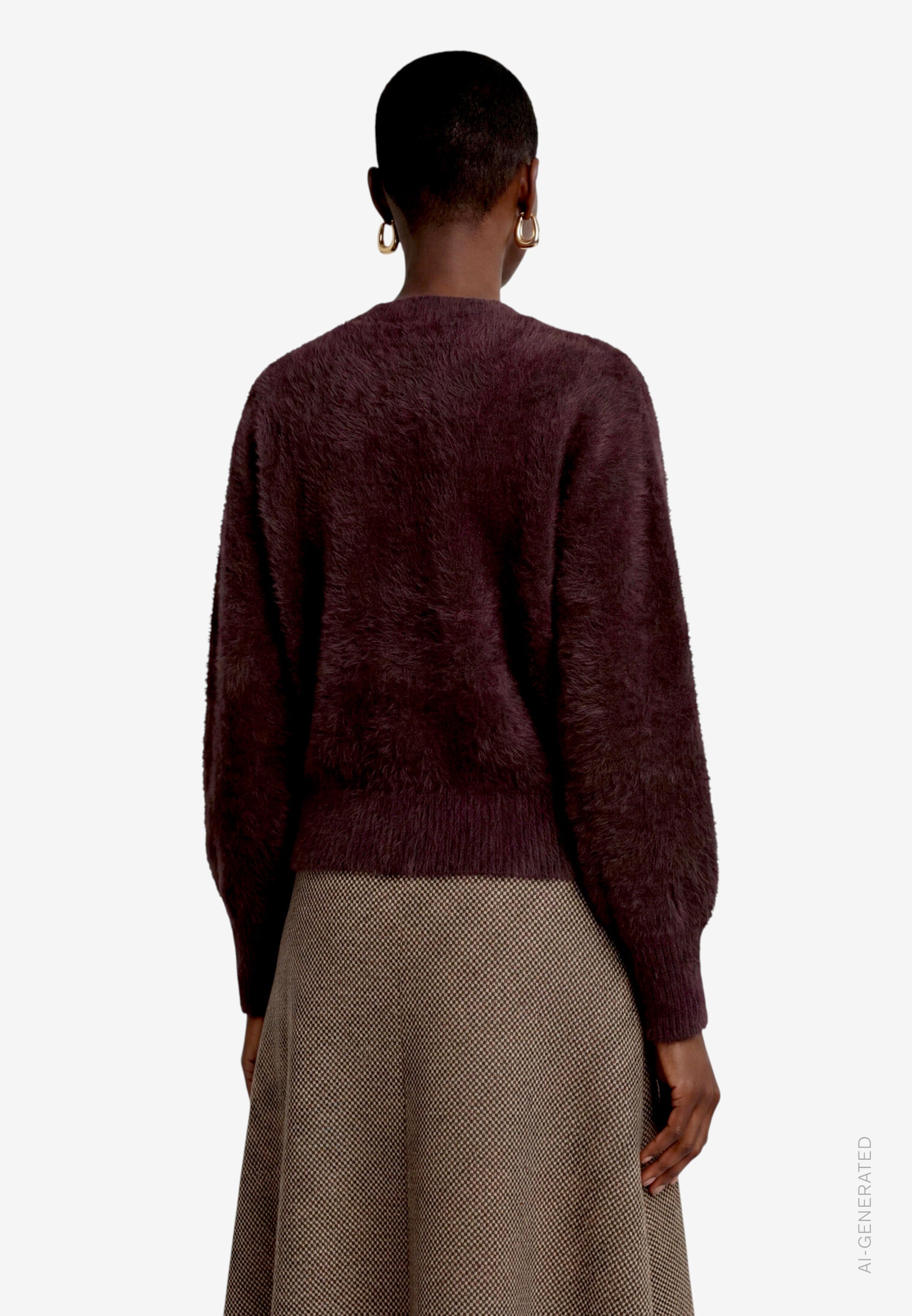 Strickjacke - Flauschoptik