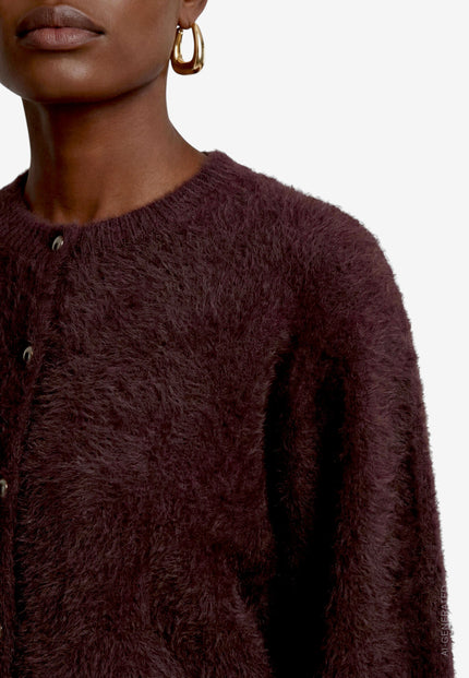Strickjacke - Flauschoptik