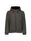 Jacket Short Fit Sealed Hooded Knitted Mix