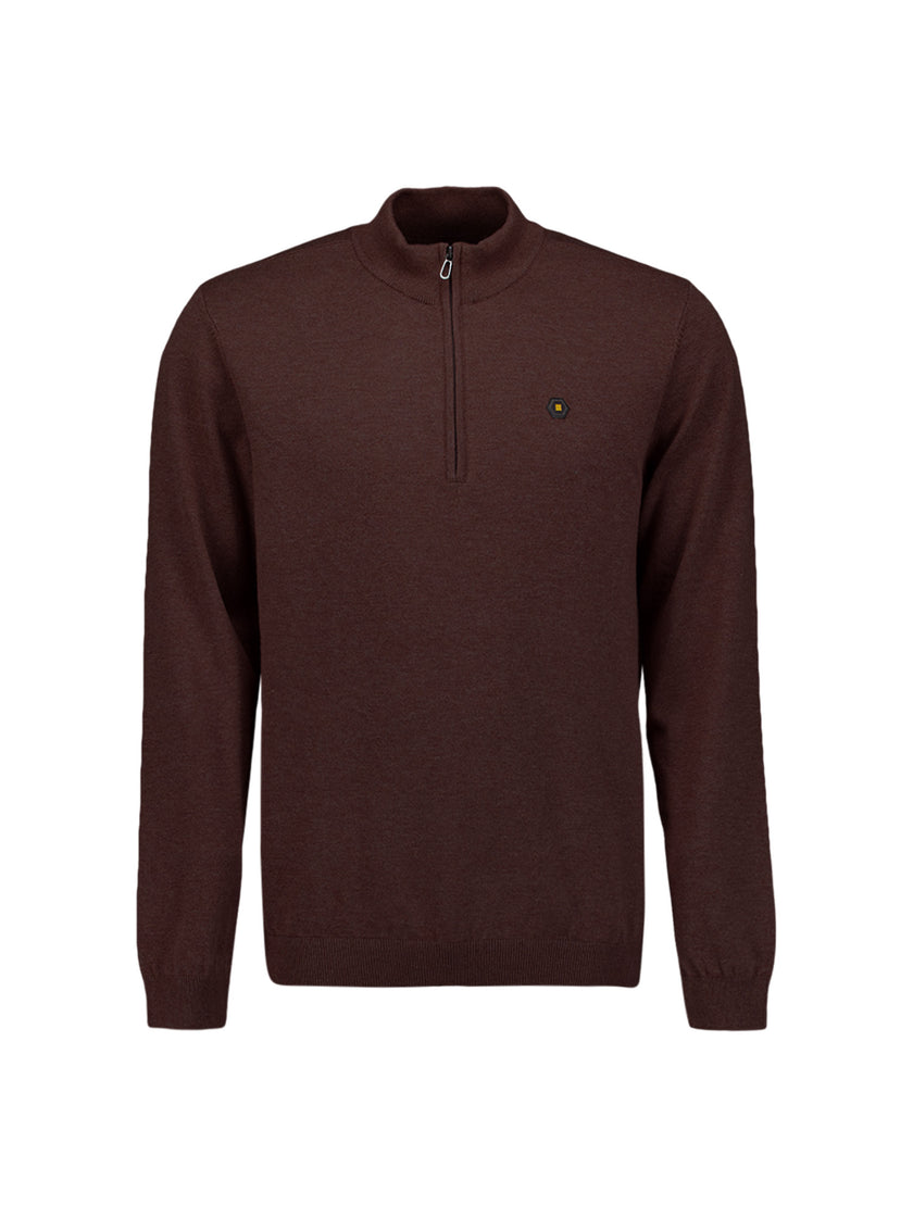 Pullover Half Zip Melange