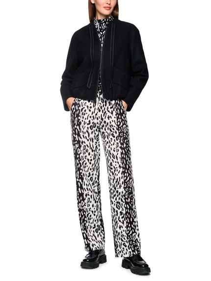 ONLINE EXKLUSIV - Stoffhose - Leo-Look