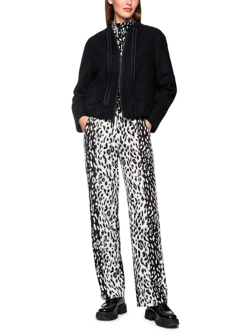 ONLINE EXKLUSIV - Stoffhose - Leo-Look