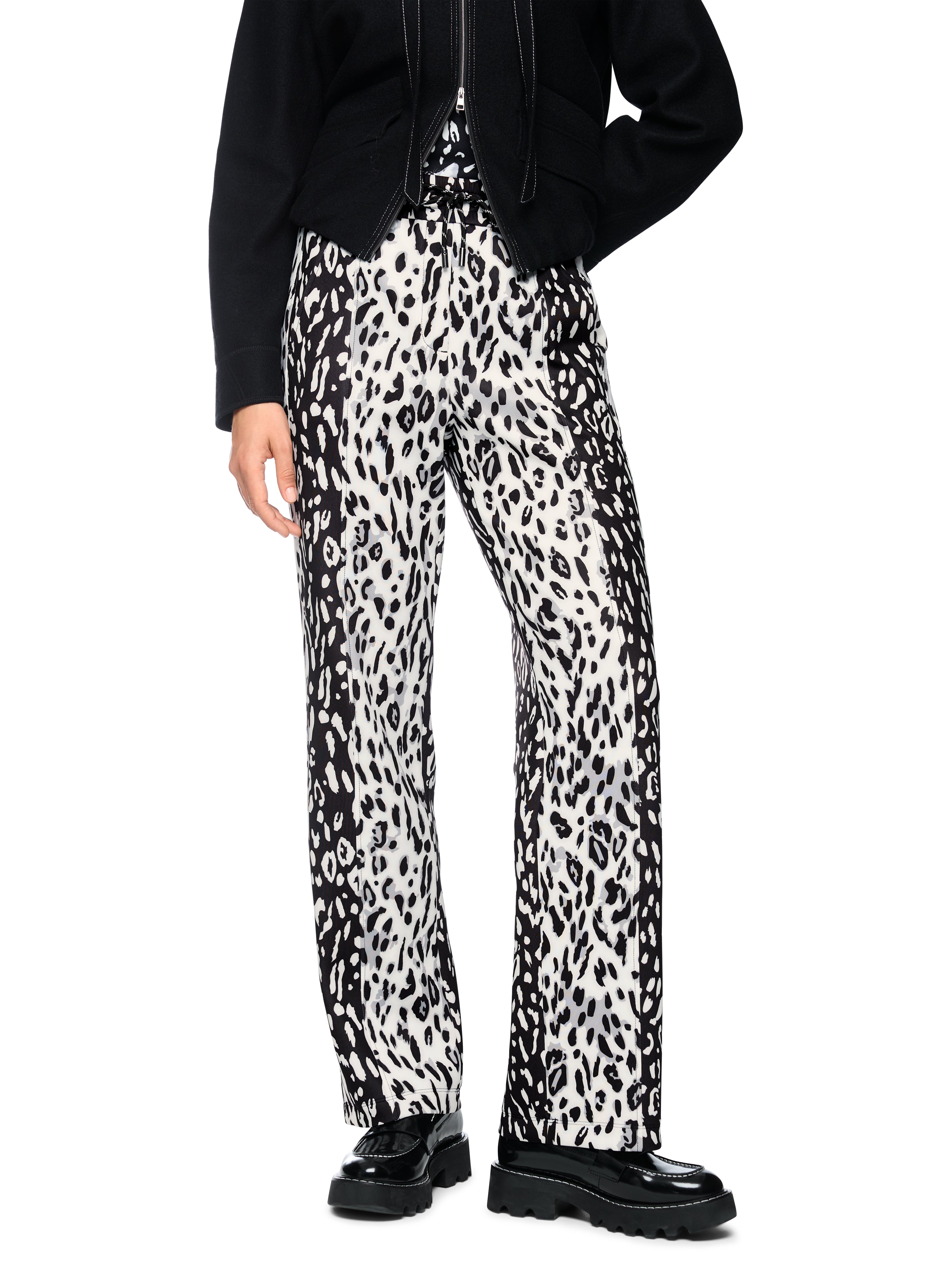ONLINE EXKLUSIV - Stoffhose - Leo-Look