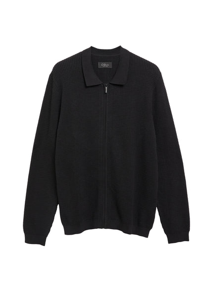 Strickjacke - Waffelstrick