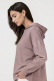 Sweatshirt - Stoffeinsatz