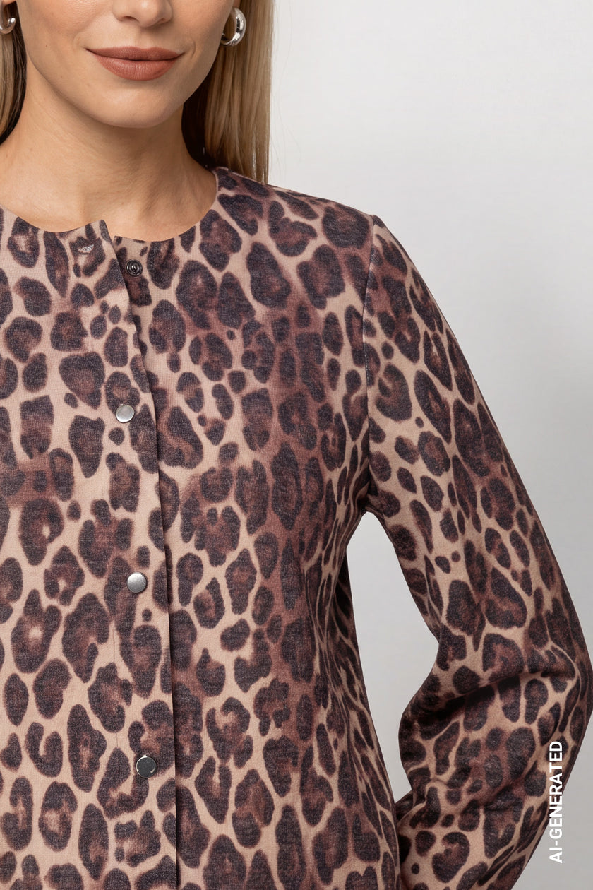 Strickjacke - Leomuster