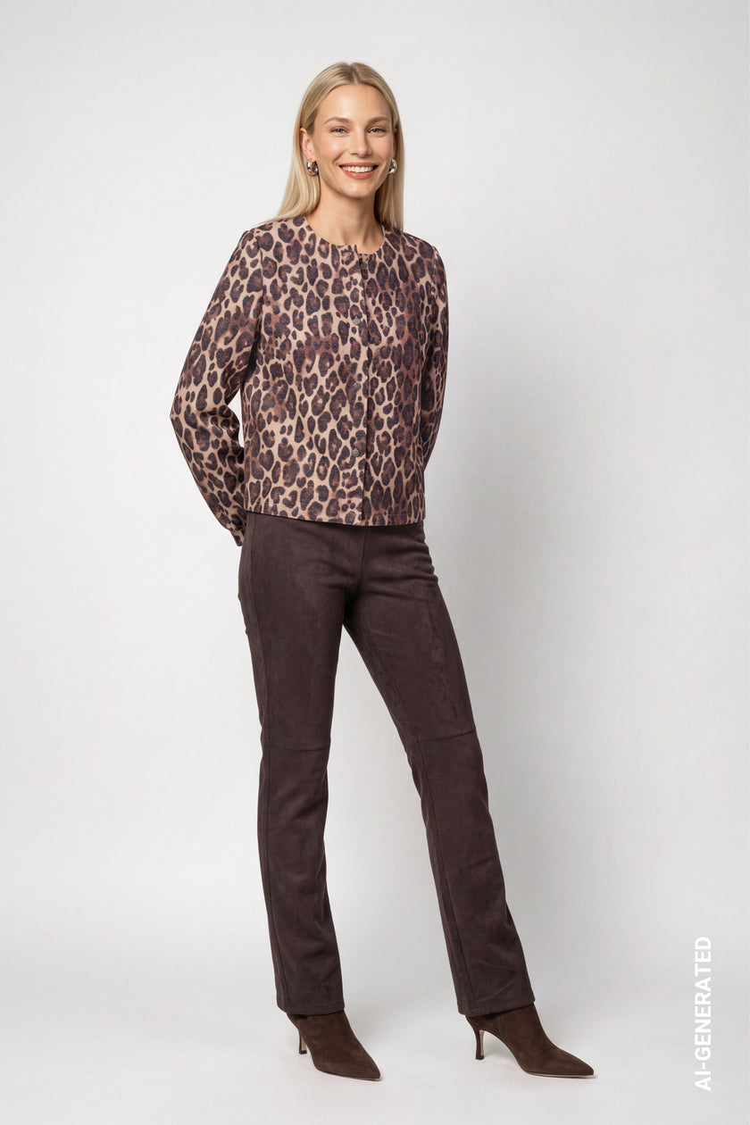 Strickjacke - Leomuster