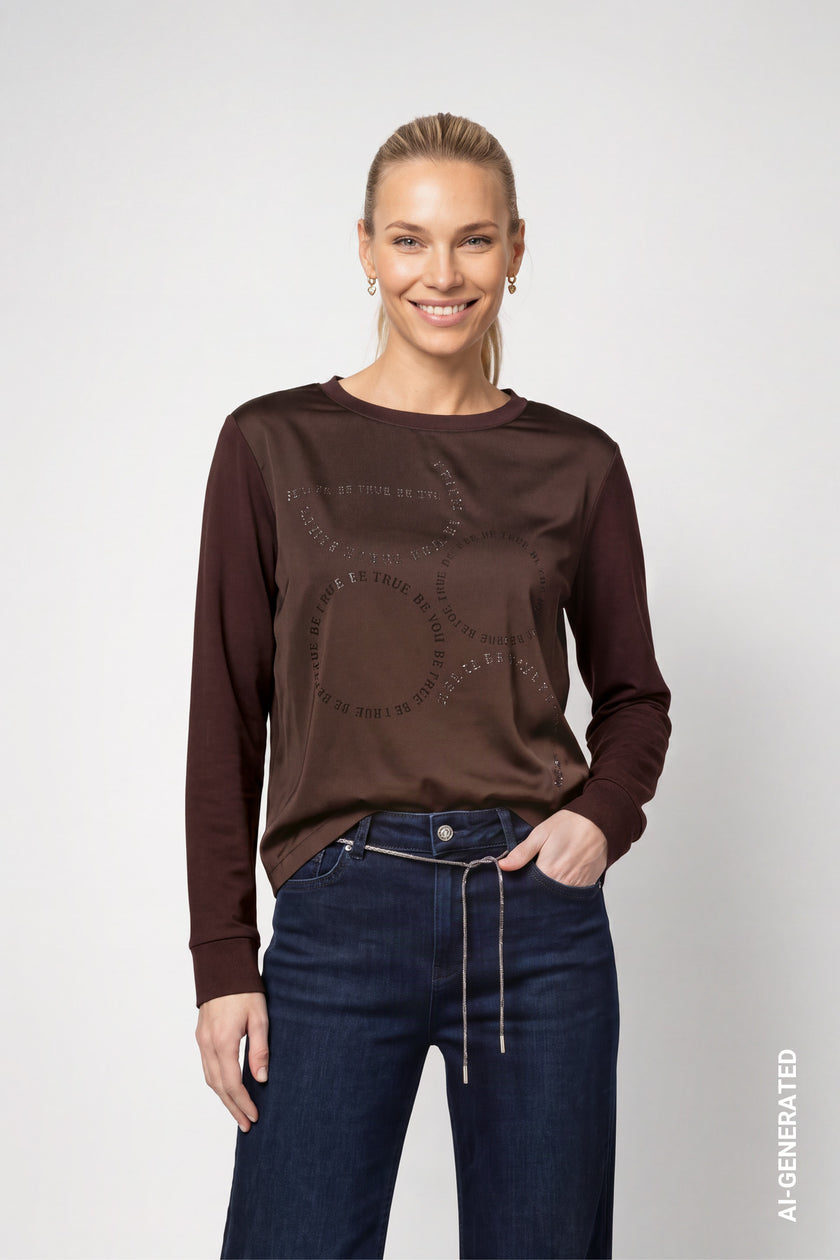 Blusenshirt - Schmuckdetails