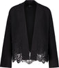 Strickjacke - Spitzenbesatz