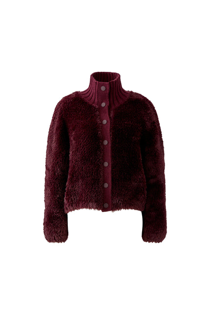Strickjacke - Stehkragen