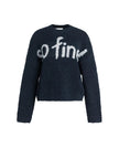 Strickpullover - Schriftzug