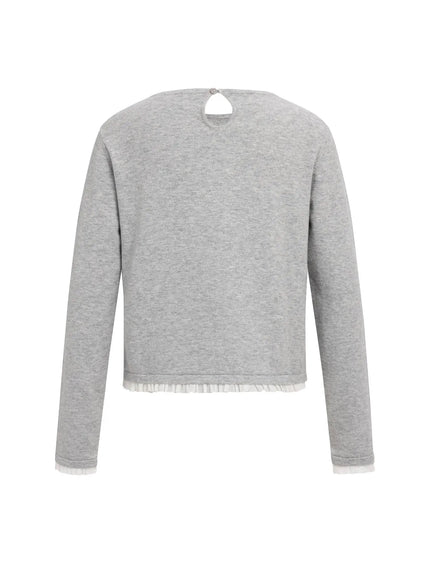 Pullover - Rüschenborten