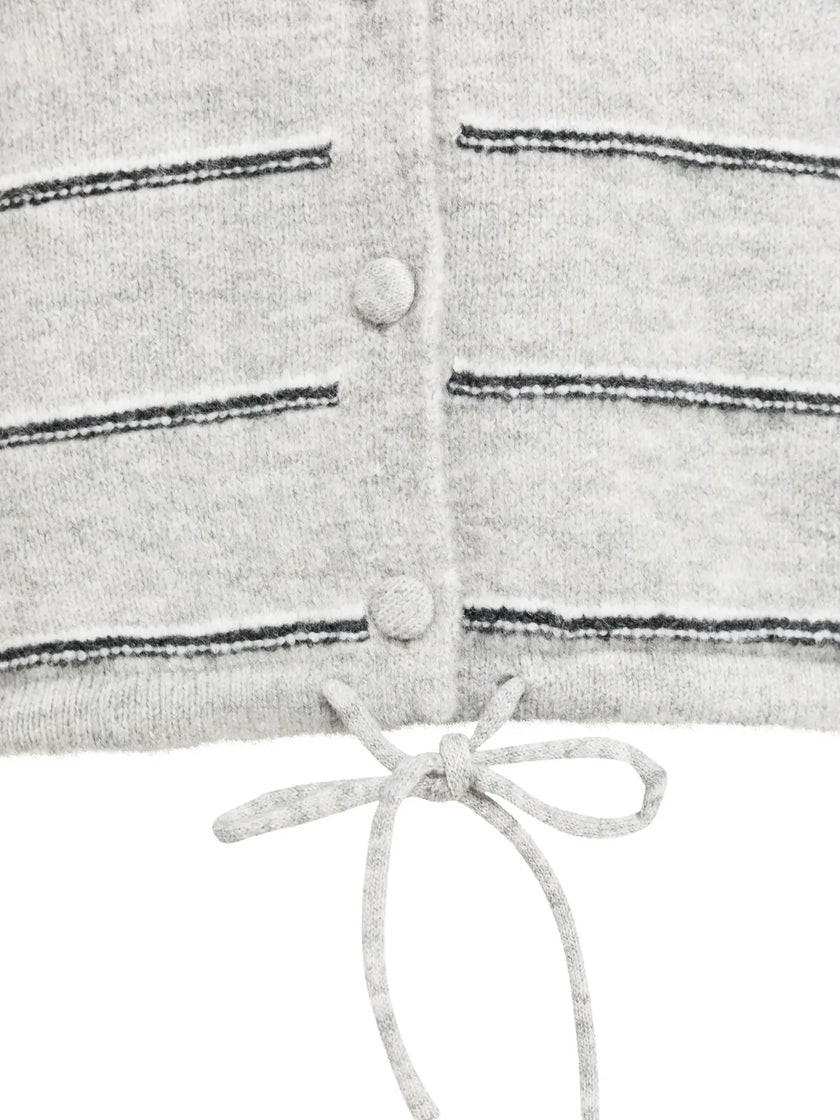 Strickjacke - Streifenmuster
