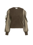 Pullover - Rüschenärmel