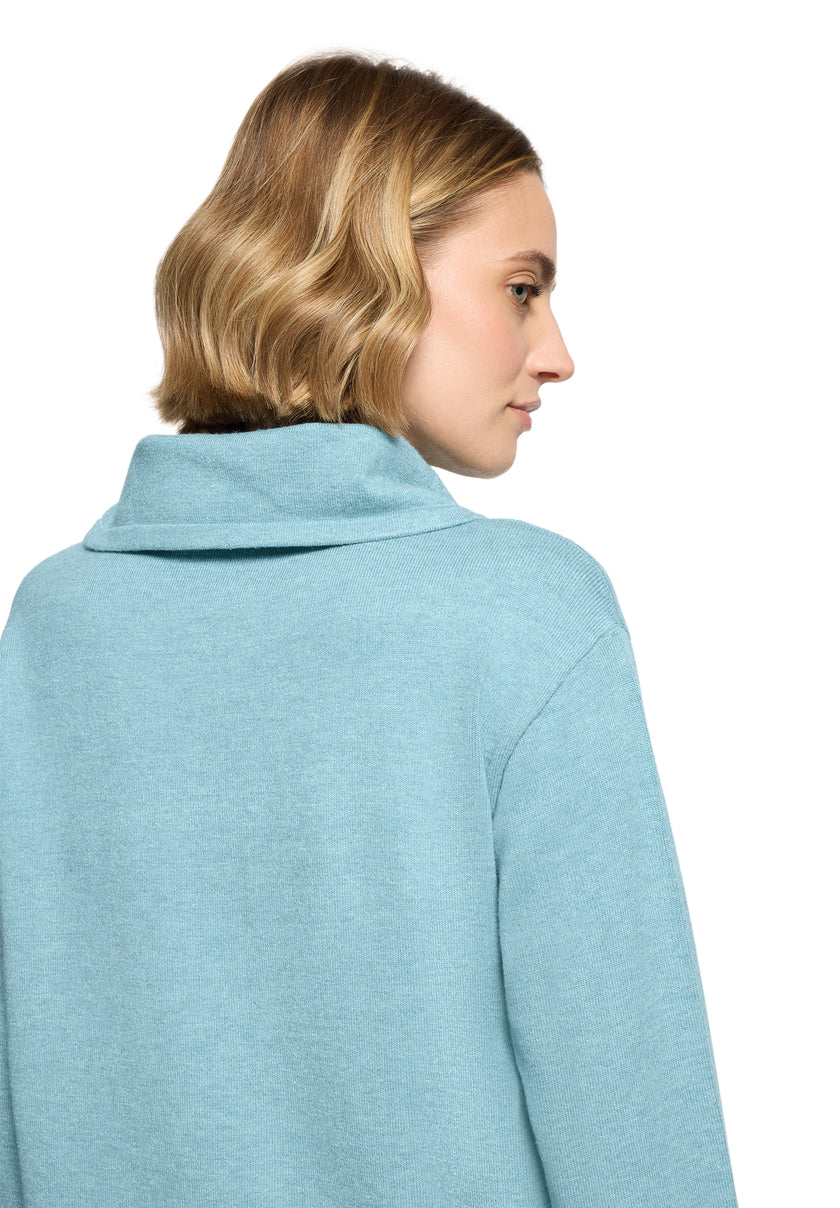 Strickpullover - Wasserfallkragen