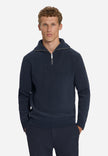 Pullover Half Zip High Neck Light Weight Chenille