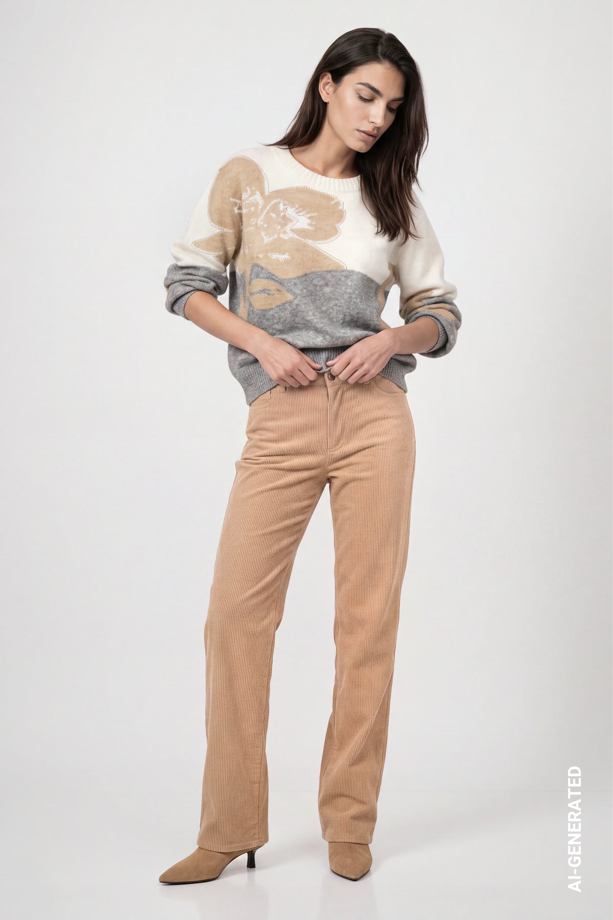 Pullover - Intarsie Muster