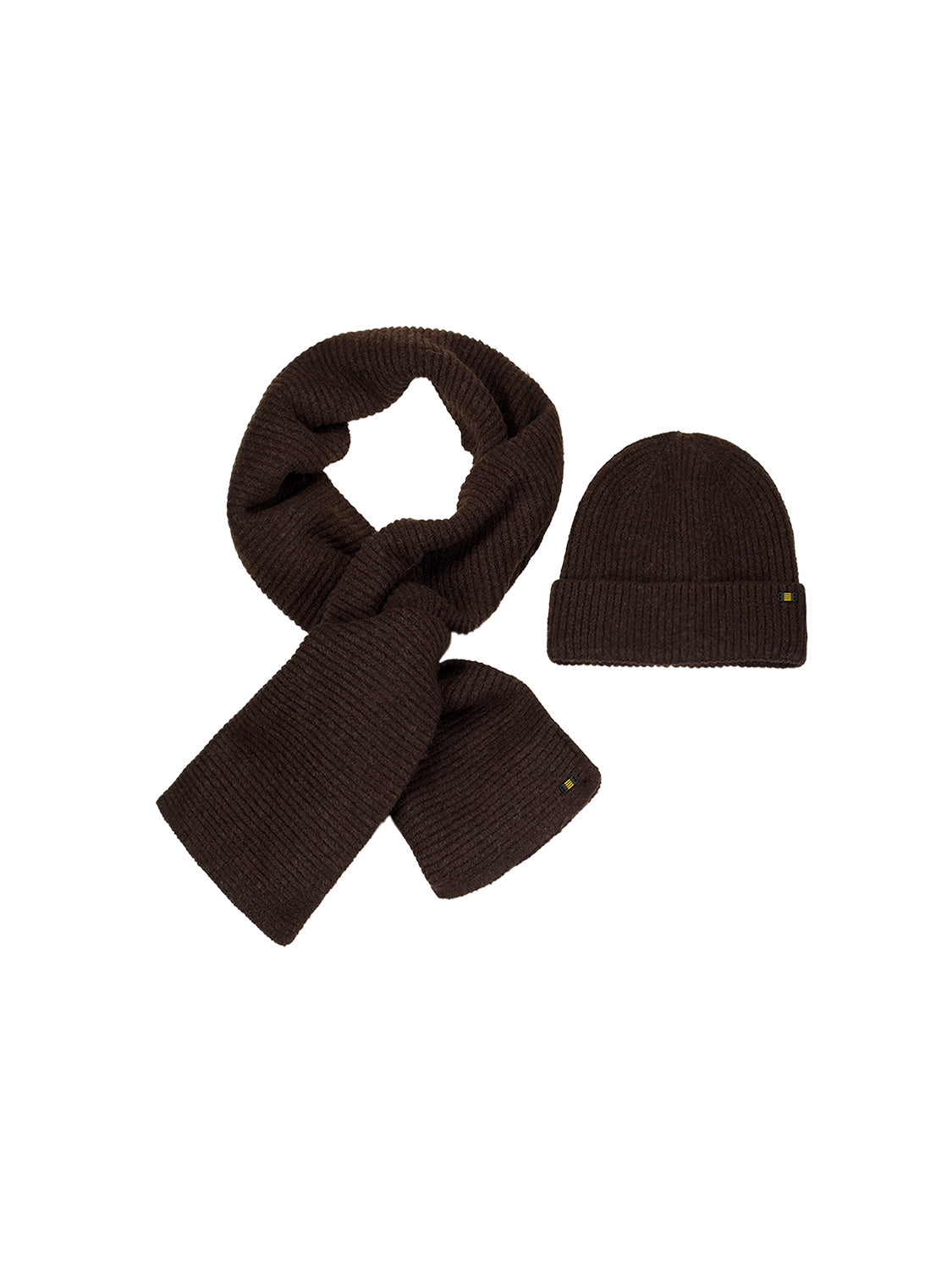 Beenie + Scarf Rib Knit Set