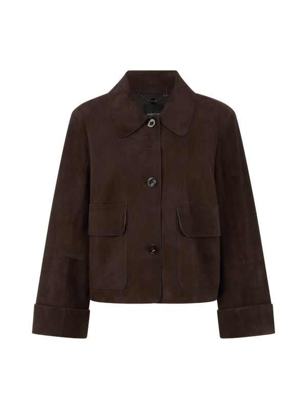 Jacke - Veloursleder
