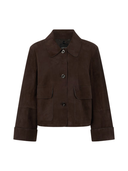 Jacke - Veloursleder