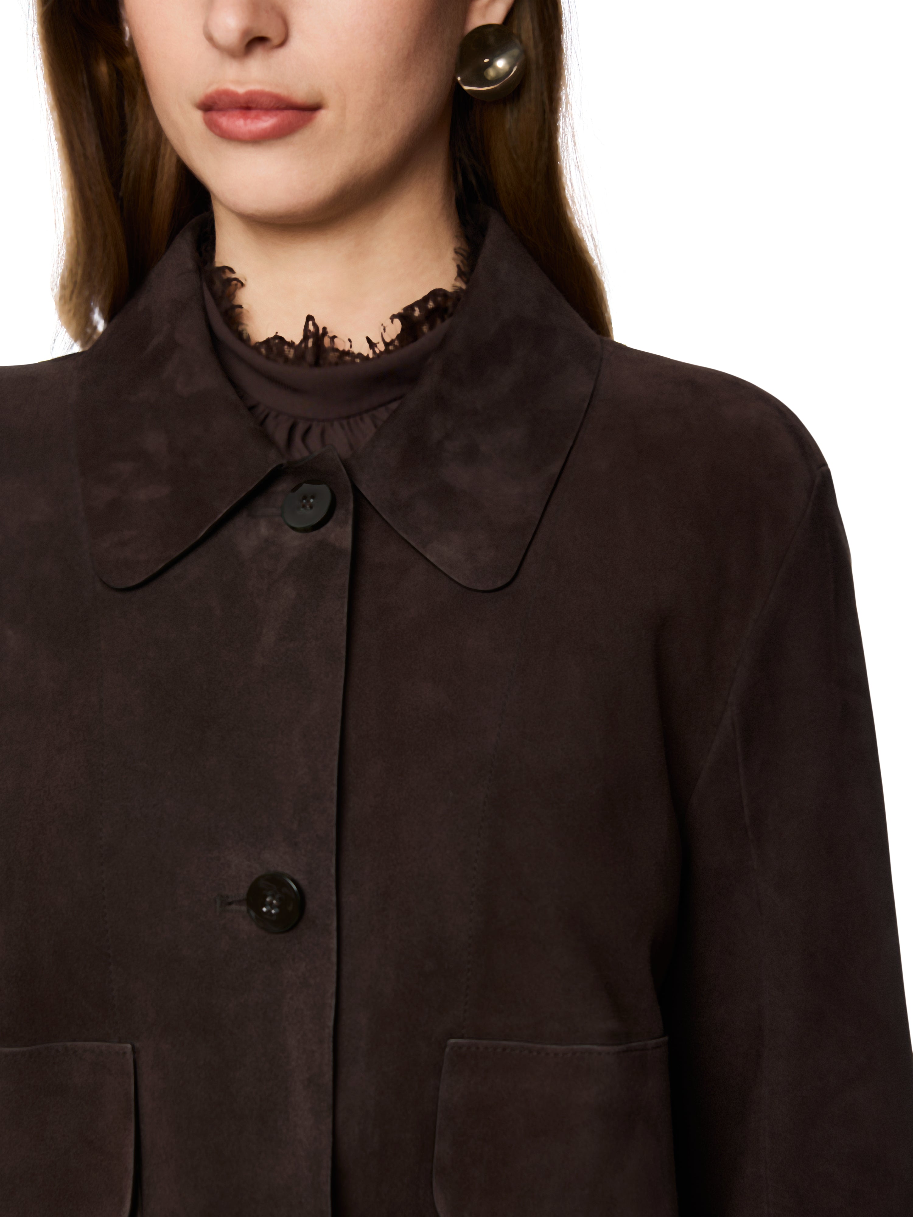 Jacke - Veloursleder