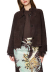 Jacke - Veloursleder