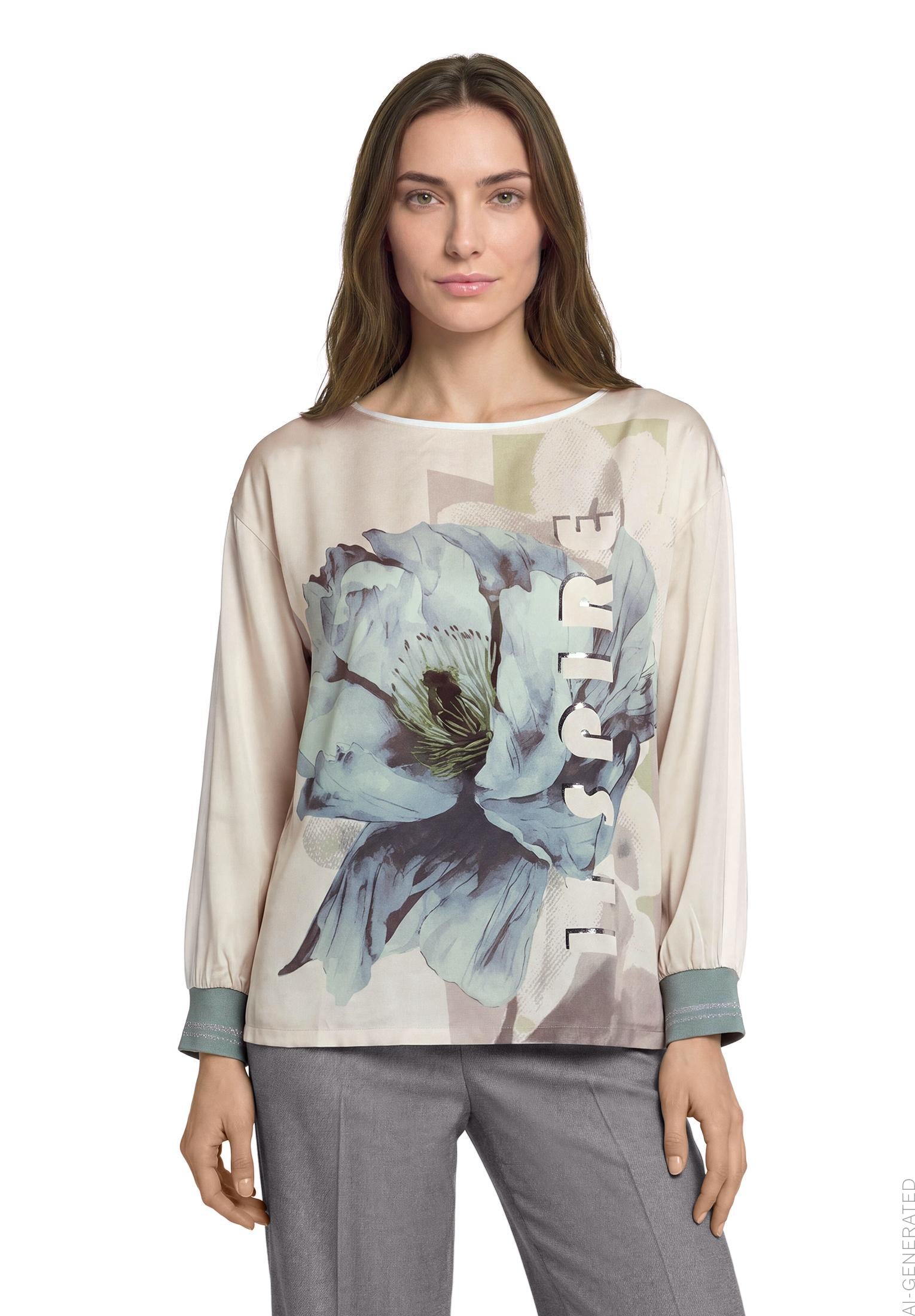 Schlupfbluse - Floral