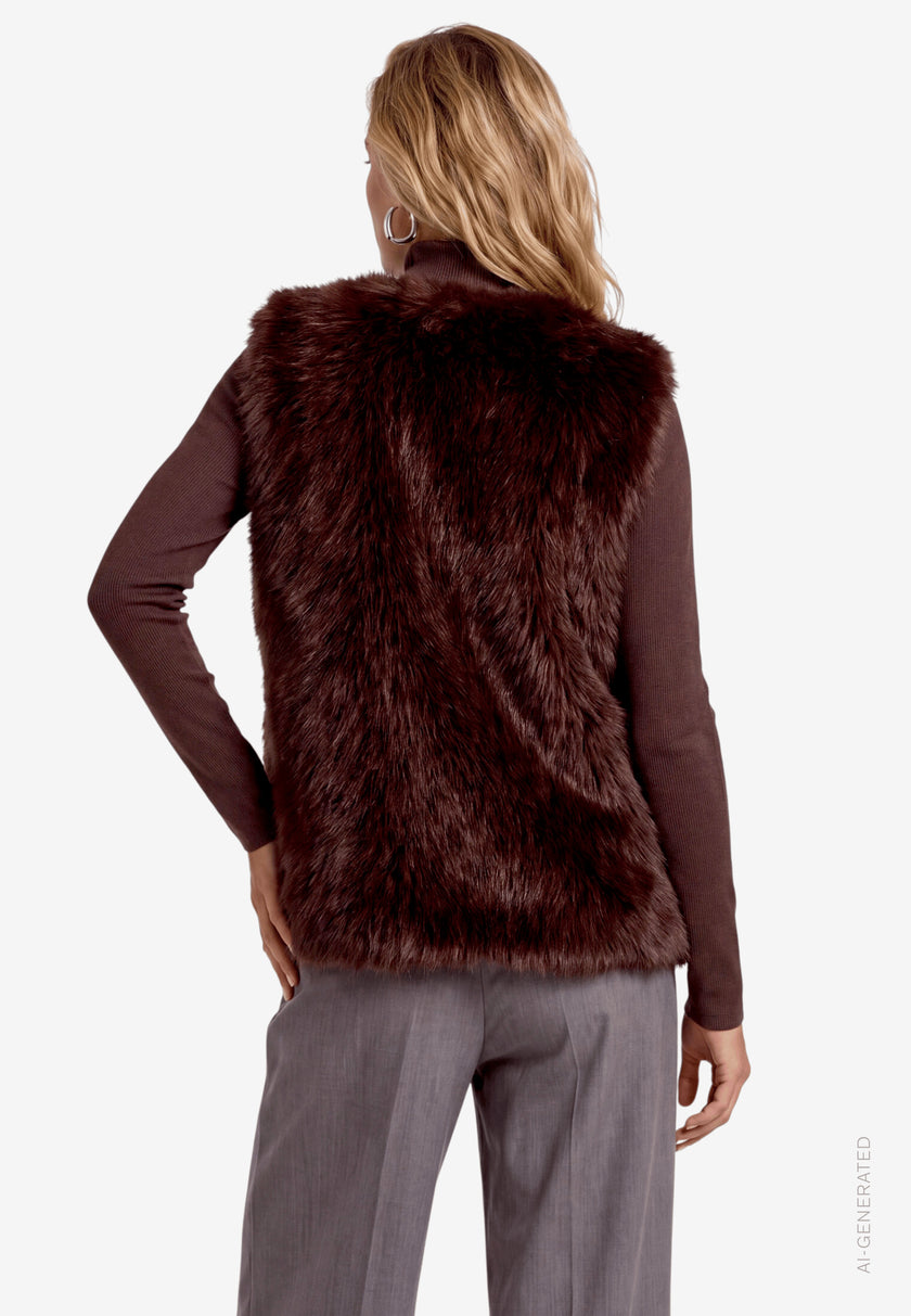 Weste - Fake Fur