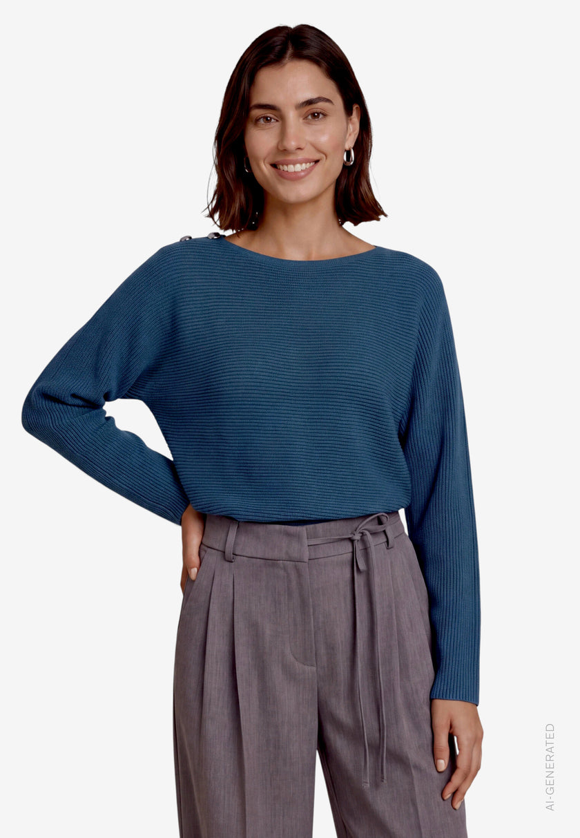Strickpullover - U-Boot Ausschnitt