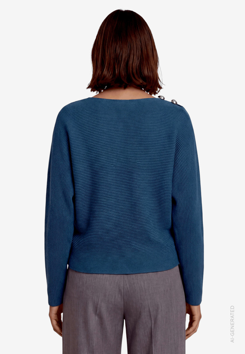 Strickpullover - U-Boot Ausschnitt