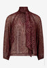 Schluppenbluse - Animalprint