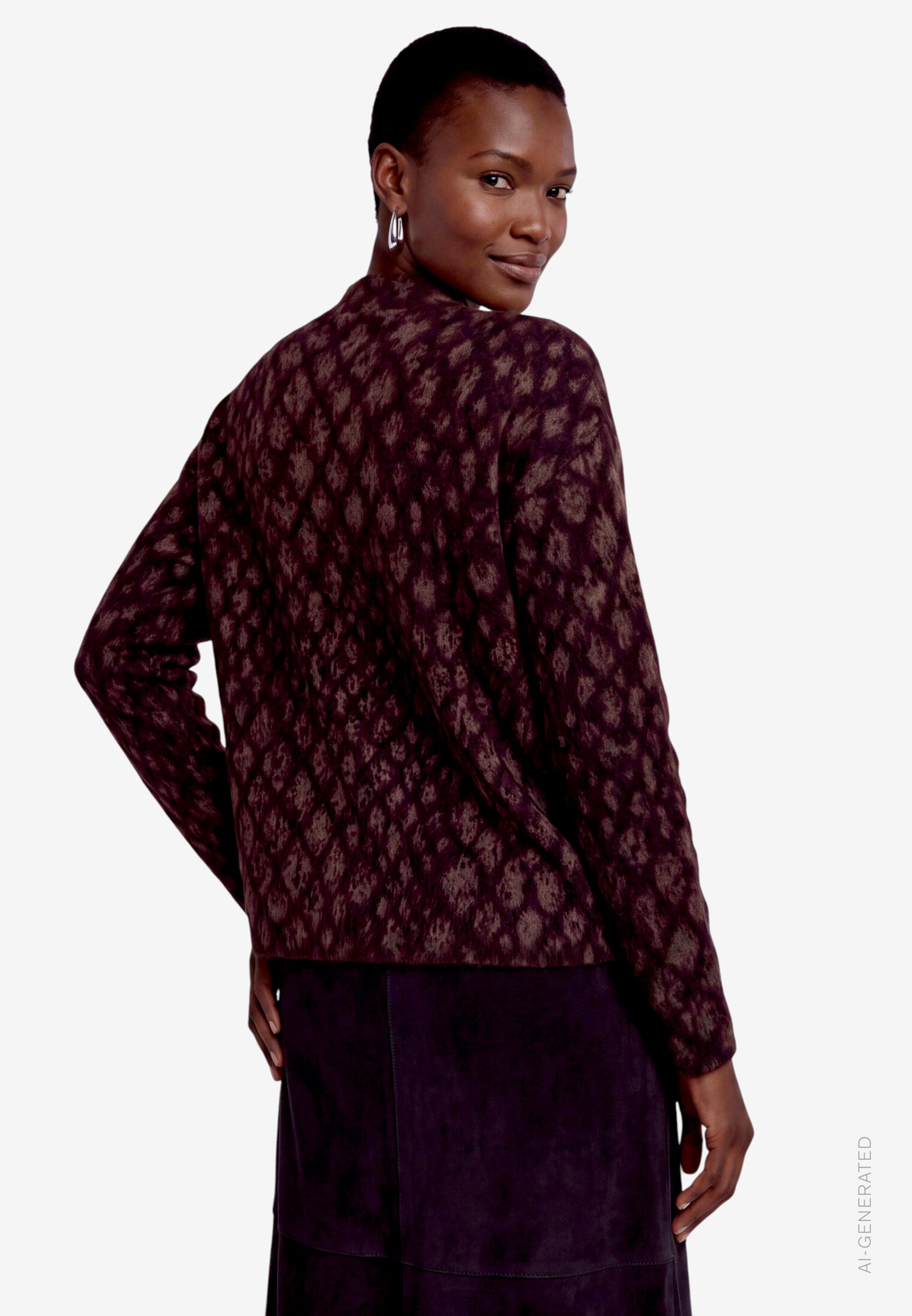 Strickpullover - Animalprint