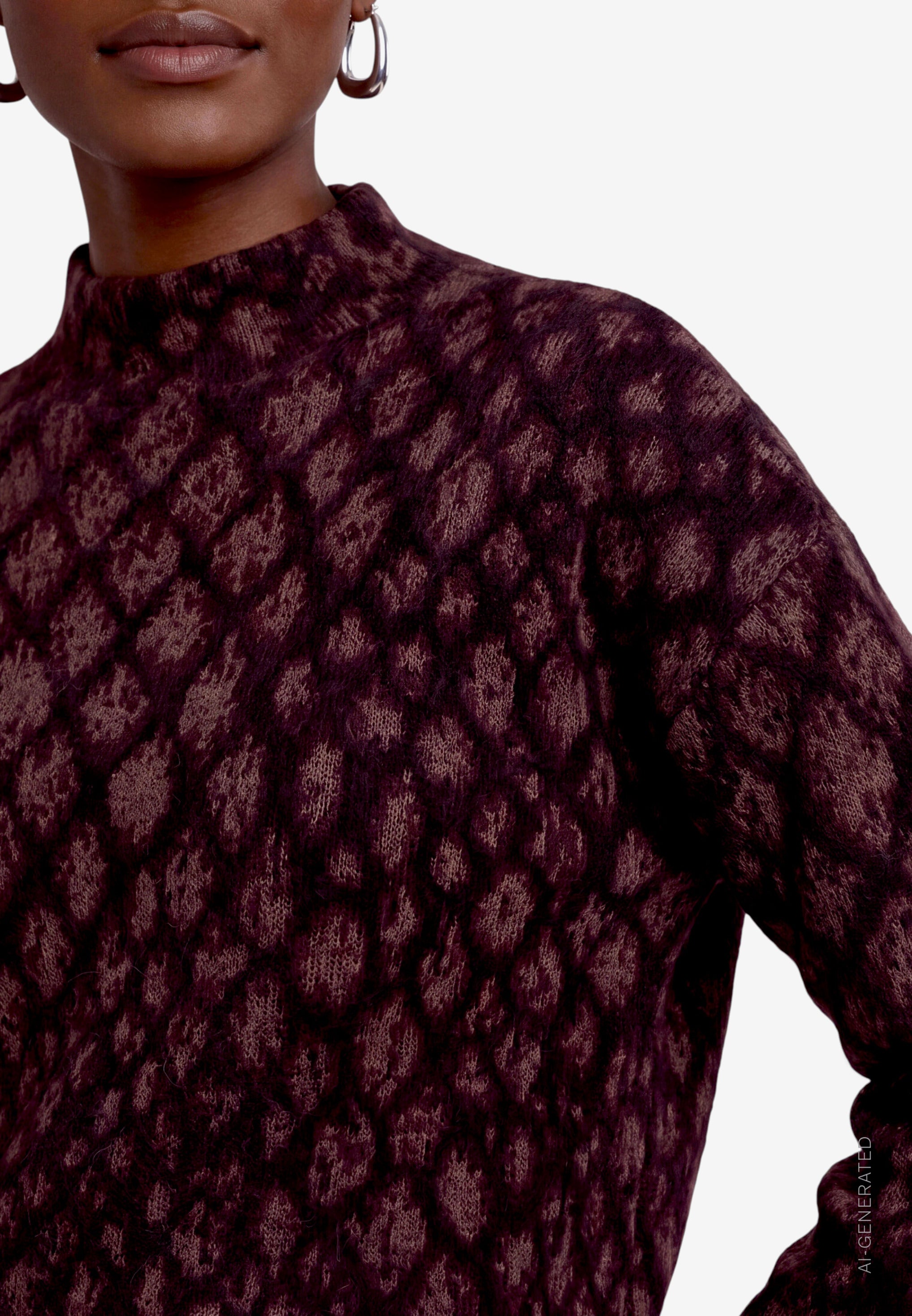 Strickpullover - Animalprint