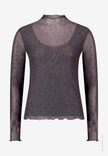 Mesh-Shirt - Glitzersteinen