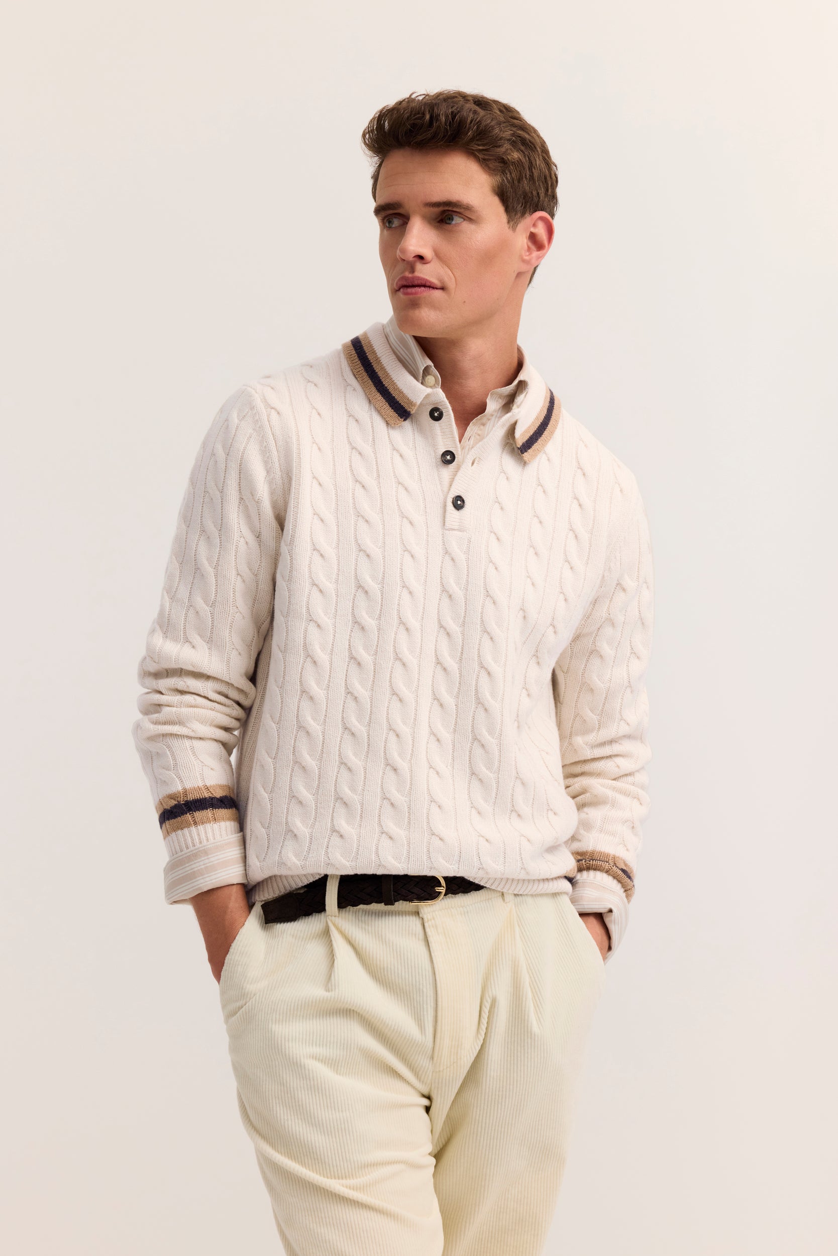 Pullover - Polokragen