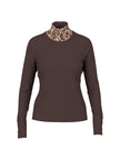 Rippshirt - Leo-Rollkragen