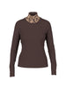 Rippshirt - Leo-Rollkragen