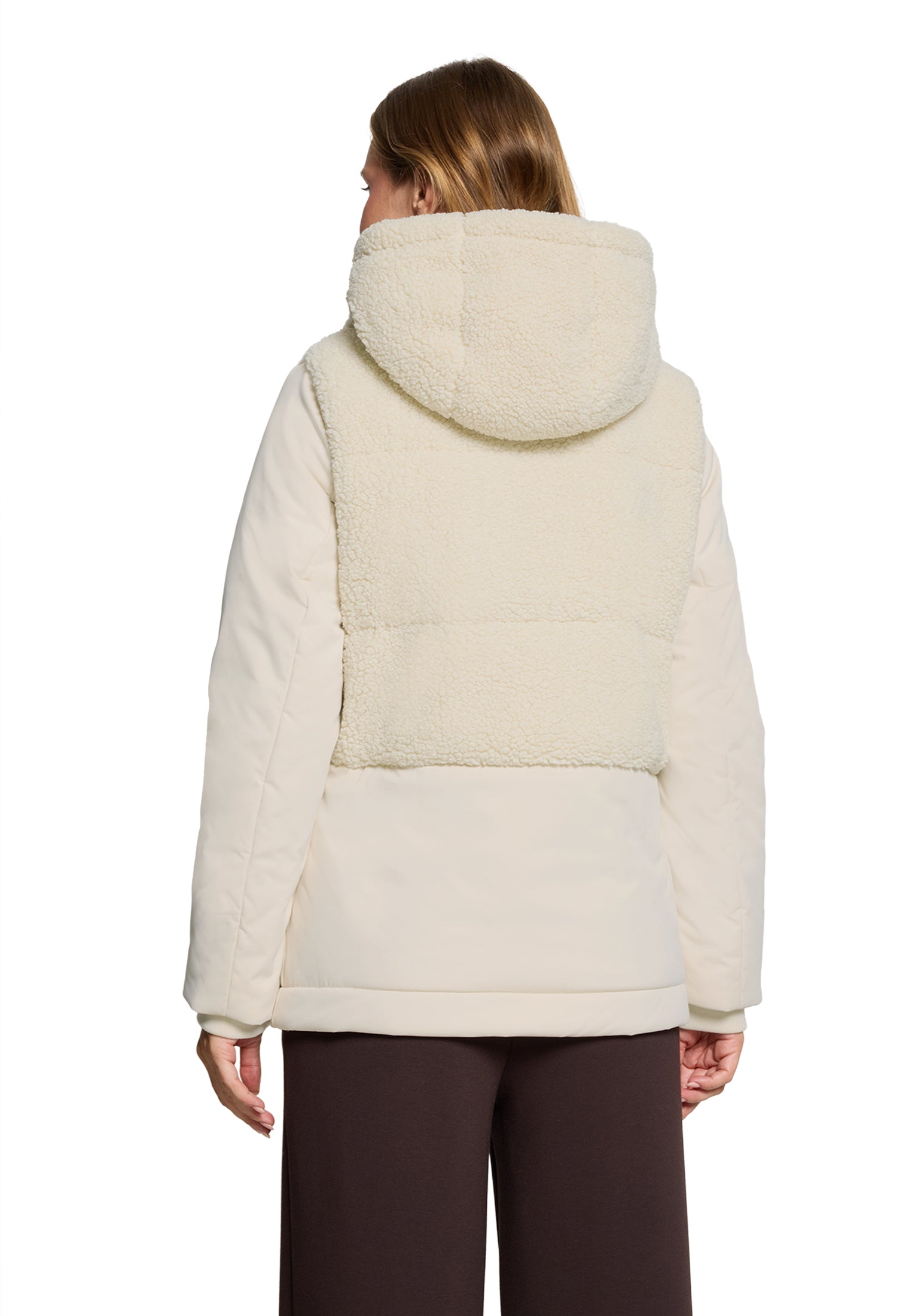 Steppjacke - Fake Fur Besatz